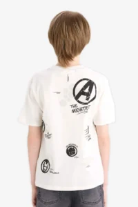 DeFacto Marvel Avengers Crew Neck Short Sleeve T-Shirt Boy - Image 8