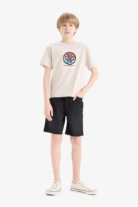 DeFacto Marvel Spiderman Crew Neck Short Sleeve T-Shirt Boy - Image 2