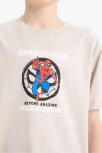 DeFacto Marvel Spiderman Crew Neck Short Sleeve T-Shirt Boy - Image 6