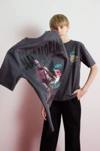 DeFacto Star Wars-Mandalorian Crew Neck Short Sleeve T-Shirt Boy