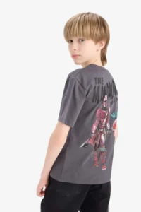 DeFacto Star Wars-Mandalorian Crew Neck Short Sleeve T-Shirt Boy - Image 2