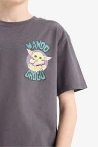 DeFacto Star Wars-Mandalorian Crew Neck Short Sleeve T-Shirt Boy - Image 7
