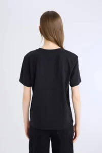 DeFacto Regular Fit V-Neck Basic Plain Short Sleeve T-Shirt - Image 5