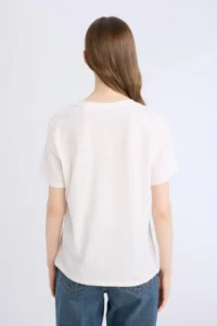 DeFacto Regular Fit V-Neck Basic Plain Short Sleeve T-Shirt - Image 6
