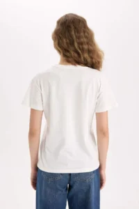 DeFacto 100% Cotton Printed T-Shirt - Image 5