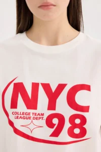 DeFacto 100% Cotton Printed T-Shirt - Image 5