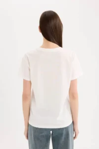 DeFacto 100% Cotton Printed T-Shirt - Image 6