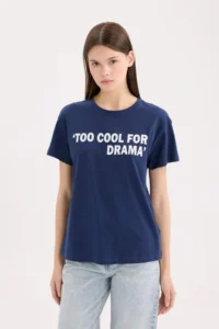 DeFacto 100% Cotton Printed T-Shirt - Image 4
