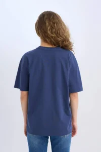 DeFacto Oversize Wide Fit Crew Neck Printed Short Sleeve T-Shirt - Image 6