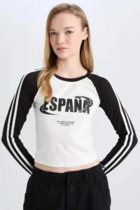 DeFacto Fitted Ribbed Camisole Long Sleeve T-Shirt