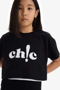 DeFacto Crew Neck Printed Short Sleeve T-Shirt Girl Child - Image 4