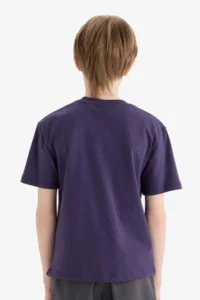DeFacto Crew Neck Embroidered Short Sleeve T-Shirt Boy - Image 6