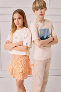 DeFacto Crew Neck Printed Short Sleeve T-Shirt Boy - Image 2