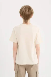 DeFacto Crew Neck Printed Short Sleeve T-Shirt Boy - Image 8