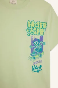 DeFacto Crew Neck Printed Short Sleeve T-Shirt Boy - Image 8