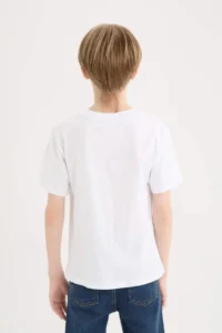 DeFacto Crew Neck Printed Short Sleeve T-Shirt Boy - Image 6