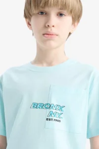 DeFacto Crew Neck Printed Short Sleeve T-Shirt Boy - Image 5