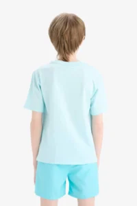 DeFacto Crew Neck Printed Short Sleeve T-Shirt Boy - Image 7