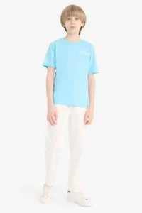 DeFacto Crew Neck Printed Short Sleeve T-Shirt Boy - Image 2