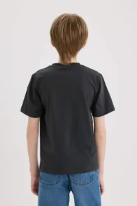 DeFacto Crew Neck Printed Short Sleeve T-Shirt Boy - Image 6