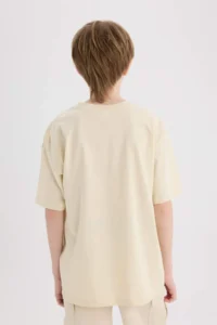 DeFacto Crew Neck Printed Short Sleeve T-Shirt Boy - Image 6
