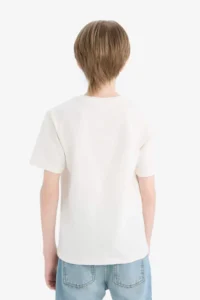 DeFacto Crew Neck Printed Short Sleeve T-Shirt Boy - Image 6