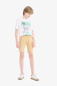 DeFacto Crew Neck Printed Short Sleeve T-Shirt Boy - Image 2