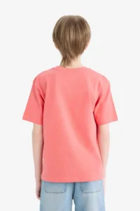 DeFacto Crew Neck Printed Short Sleeve T-Shirt Boy - Image 6