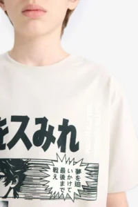 DeFacto Crew Neck Printed Short Sleeve T-Shirt Boy - Image 5