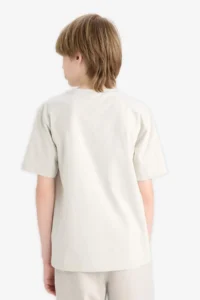 DeFacto Crew Neck Printed Short Sleeve T-Shirt Boy - Image 6