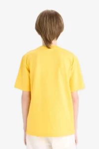 DeFacto Crew Neck Printed Short Sleeve T-Shirt Boy - Image 6