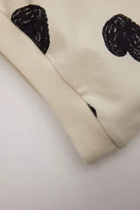 DeFacto Baby Girl Crew Neck Heart Patterned Sweatshirt 25SP - Image 4
