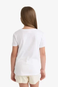 DeFacto Crew Neck Anime Printed Short Sleeve T-Shirt Girls - Image 6