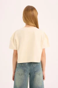 DeFacto Crew Neck Printed Short Sleeve T-Shirt Girl - Image 5