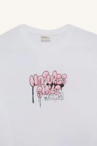 DeFacto Oversize Wide Fit Crew Neck Back Printed Short Sleeve T-Shirt Girl Child - Image 8
