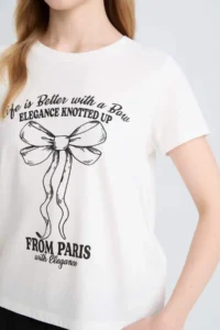 DeFacto 100% Cotton Regular Fit Printed T-Shirt - Image 4
