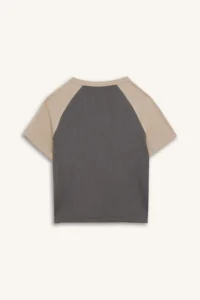 DeFacto Fitted Crew Neck Printed Ribbed Camisole Short Sleeve T-Shirt - Image 8