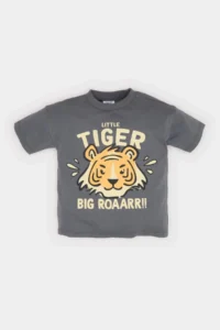 DeFacto Tiger Printed Short Sleeve T-Shirt Baby Boy