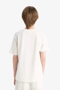 DeFacto Crew Neck Printed Short Sleeve T-Shirt Boy - Image 6