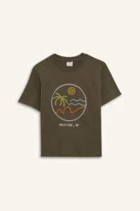 DeFacto Crew Neck Embroidered Short Sleeve T-Shirt Boy - Image 7