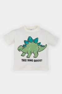 DeFacto Dinosaur Printed Short Sleeve T-Shirt Baby Boy