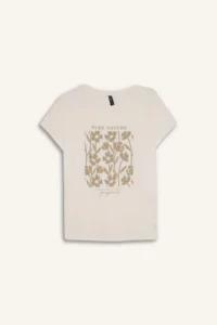DeFacto Regular Fit Crew Neck Floral Short Sleeve T-Shirt - Image 6
