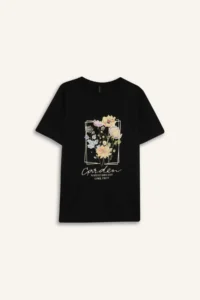 DeFacto Regular Fit Crew Neck Printed Short Sleeve T-Shirt - Image 7