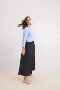DeFacto A Cut Waist Elastic Parachute Fabric Maxi Hijab Skirt - Image 3