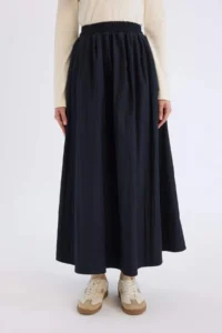 DeFacto A Cut Waist Elastic Parachute Fabric Maxi Hijab Skirt - Image 6