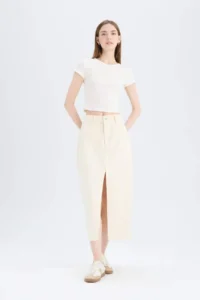 DeFacto Long Fit Jeans LONG Size Skirt