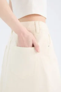 DeFacto Long Fit Jeans LONG Size Skirt - Image 5