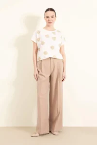 DeFacto Crew Neck Patterned Short Sleeve T-Shirt - Image 2