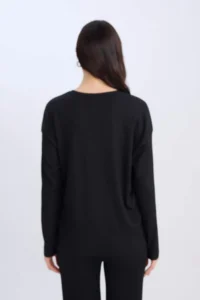 DeFacto Regular Fit Crew Neck Basic Plain Wrap Long Sleeve T-Shirt - Image 7