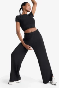 DeFacto Cropped Fit Crew Neck Sports Short Sleeve T-Shirt - Image 2